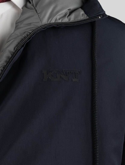 KNT Kiton Blue Navy Pl Coat