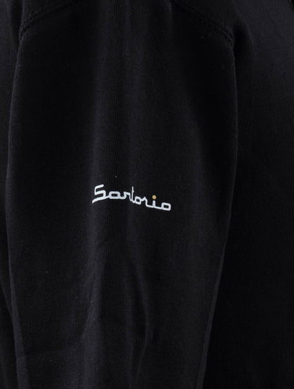 Sartorio Napoli סוודר כותנה שחור מהדורה מיוחדת