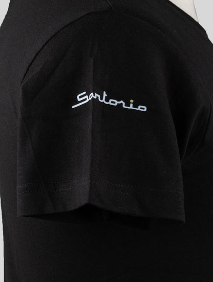Sartorio Napoli Black Cotton T-krekls Special Edition