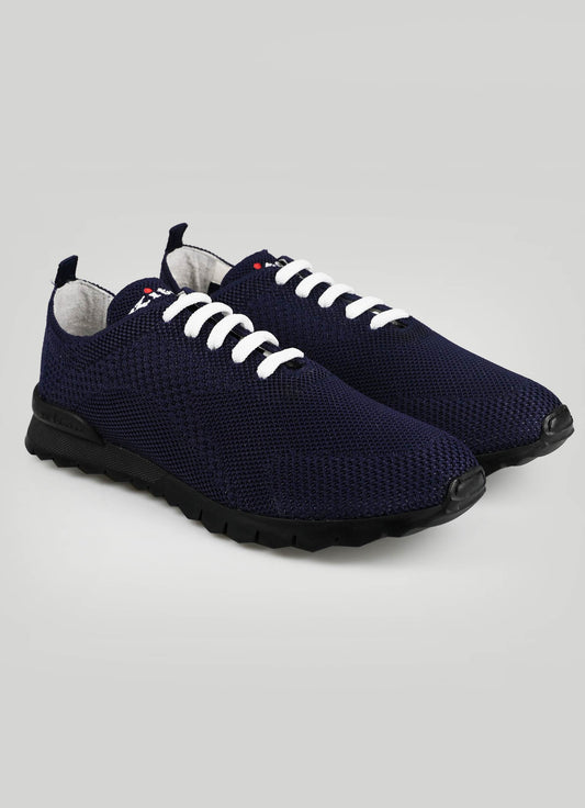 Sneakers aus blauer Baumwolle Kiton