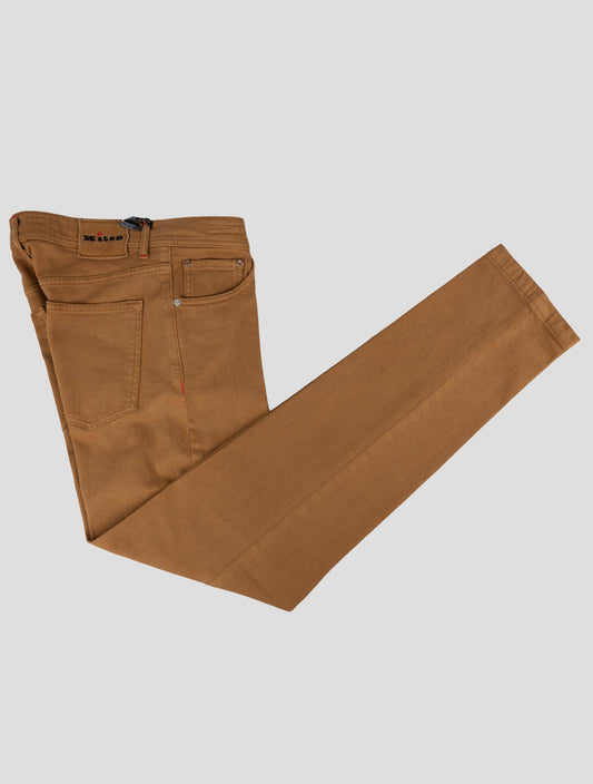 Kiton Light Brown Cotton EA Jeans