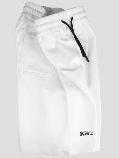 KNT Kiton White Cotton Short Pants