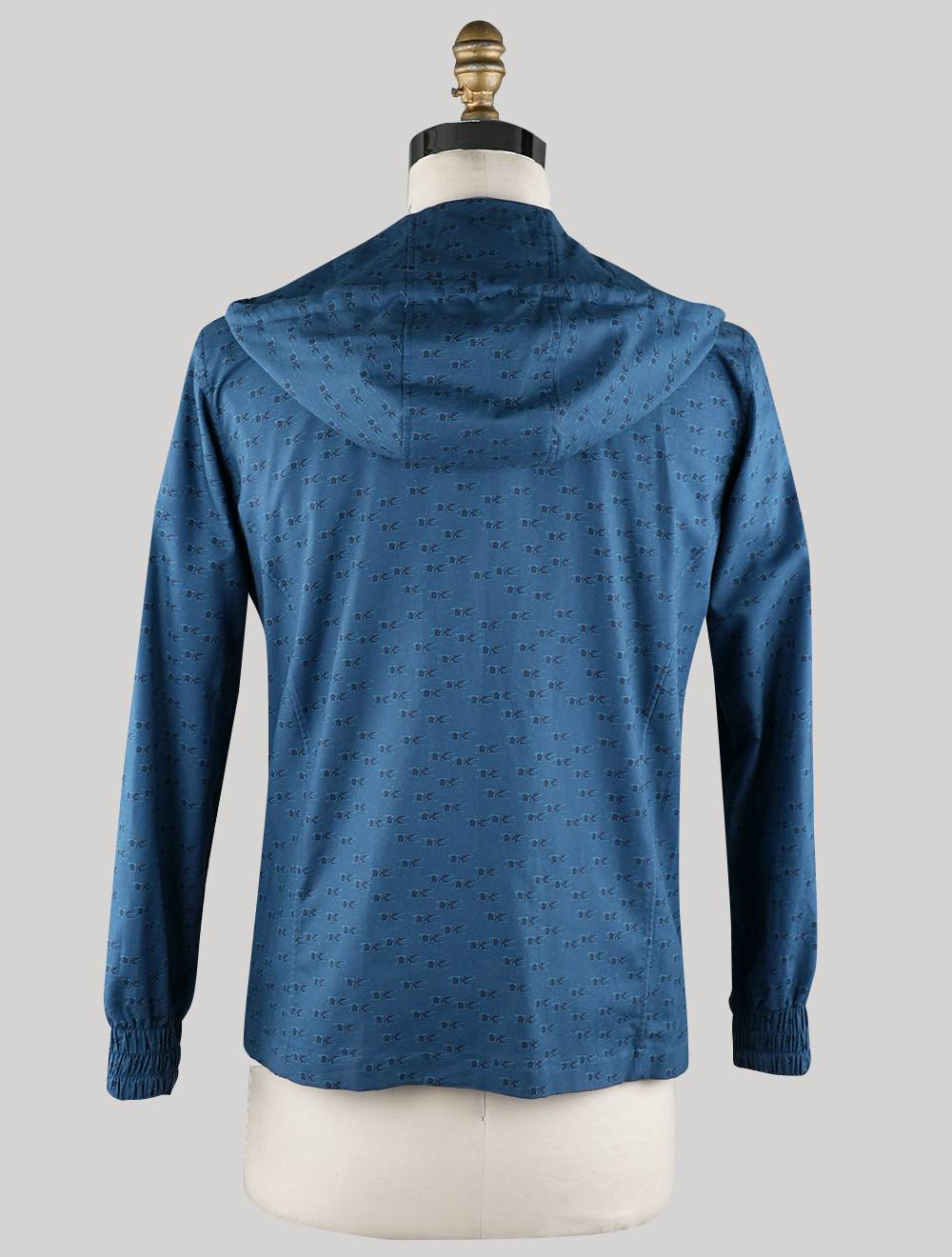Kiton Blue Cotton Sweatshirt Umbi