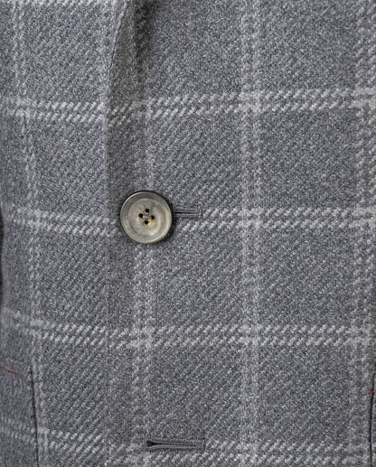 Manteau en cachemire gris Isaia