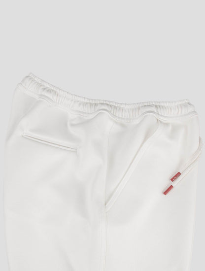 Kiton White Pl Ea Short Pants Neoprene Fabric