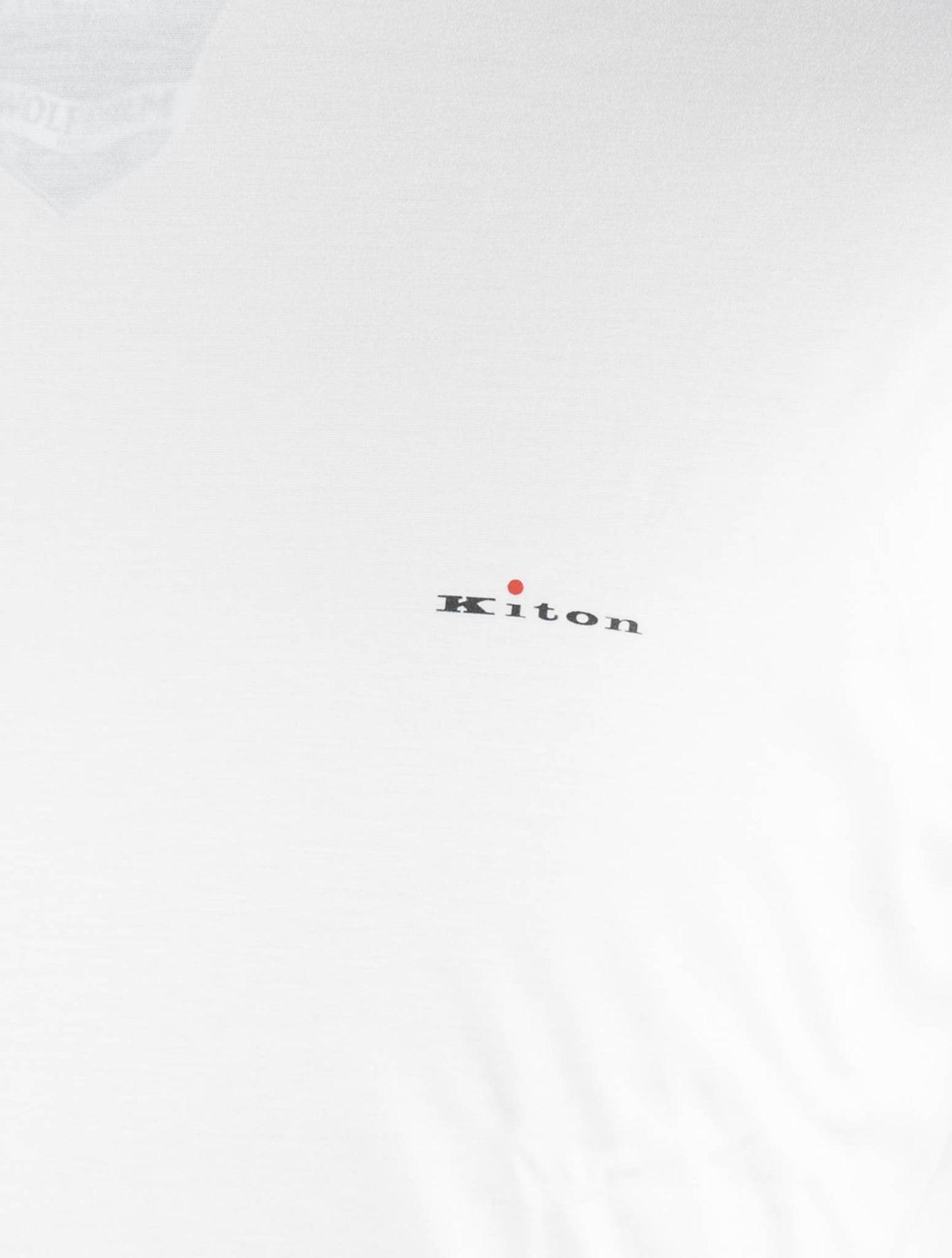 Camiseta de algodón blanca Kiton Milan