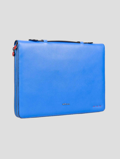 Kiton Light Blue Leather Document Holder