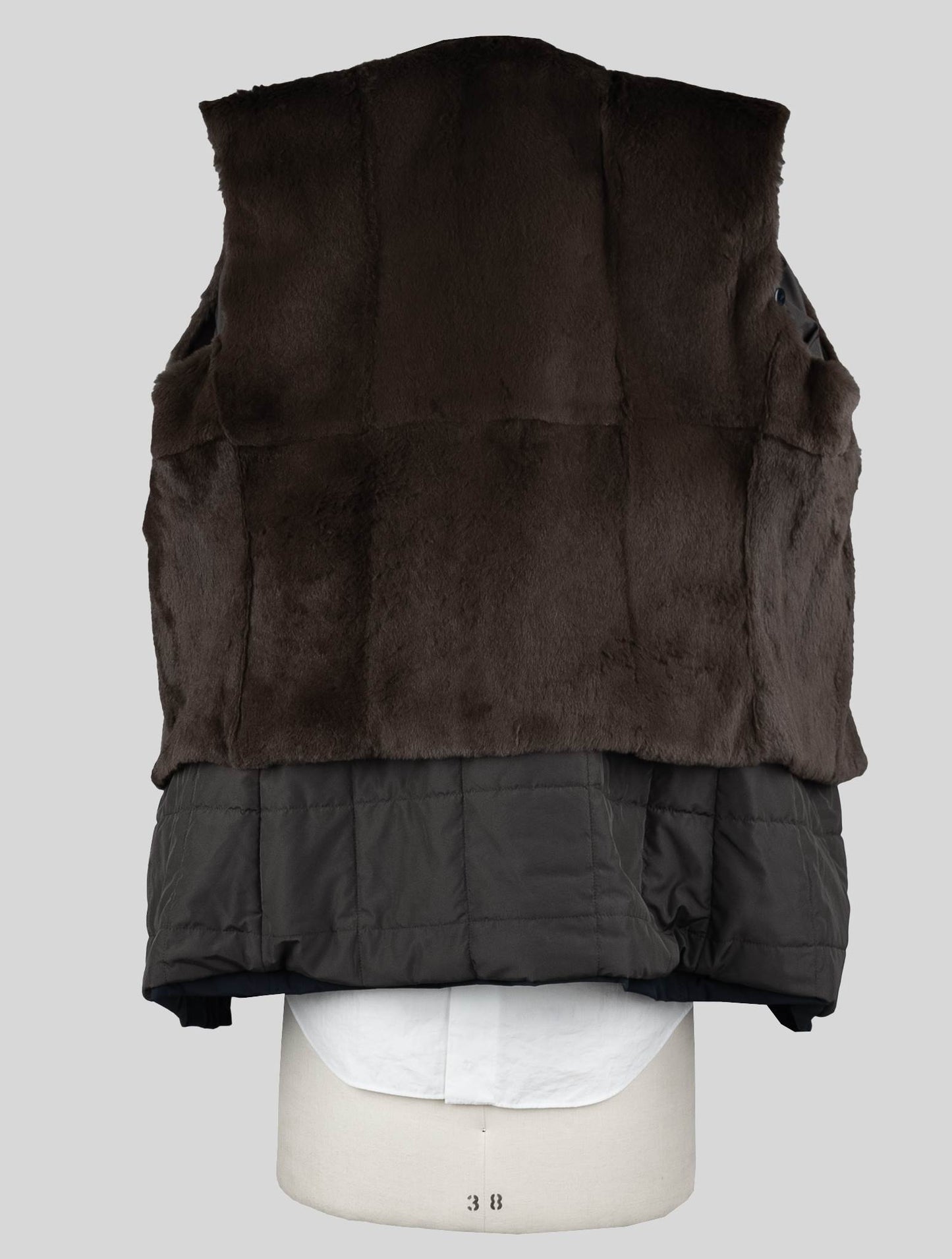 Բարբա Նապոլի կապույտ Pl Pu Lapin Fur Coat