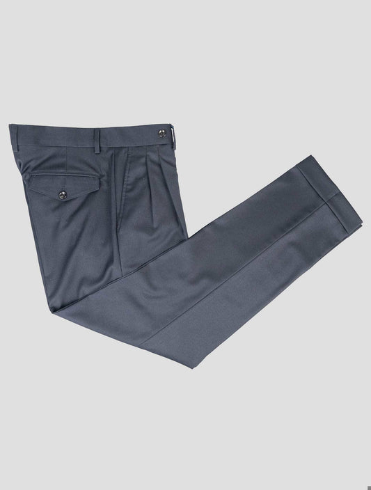 Barba Napoli Blue Virgin Wool Pant