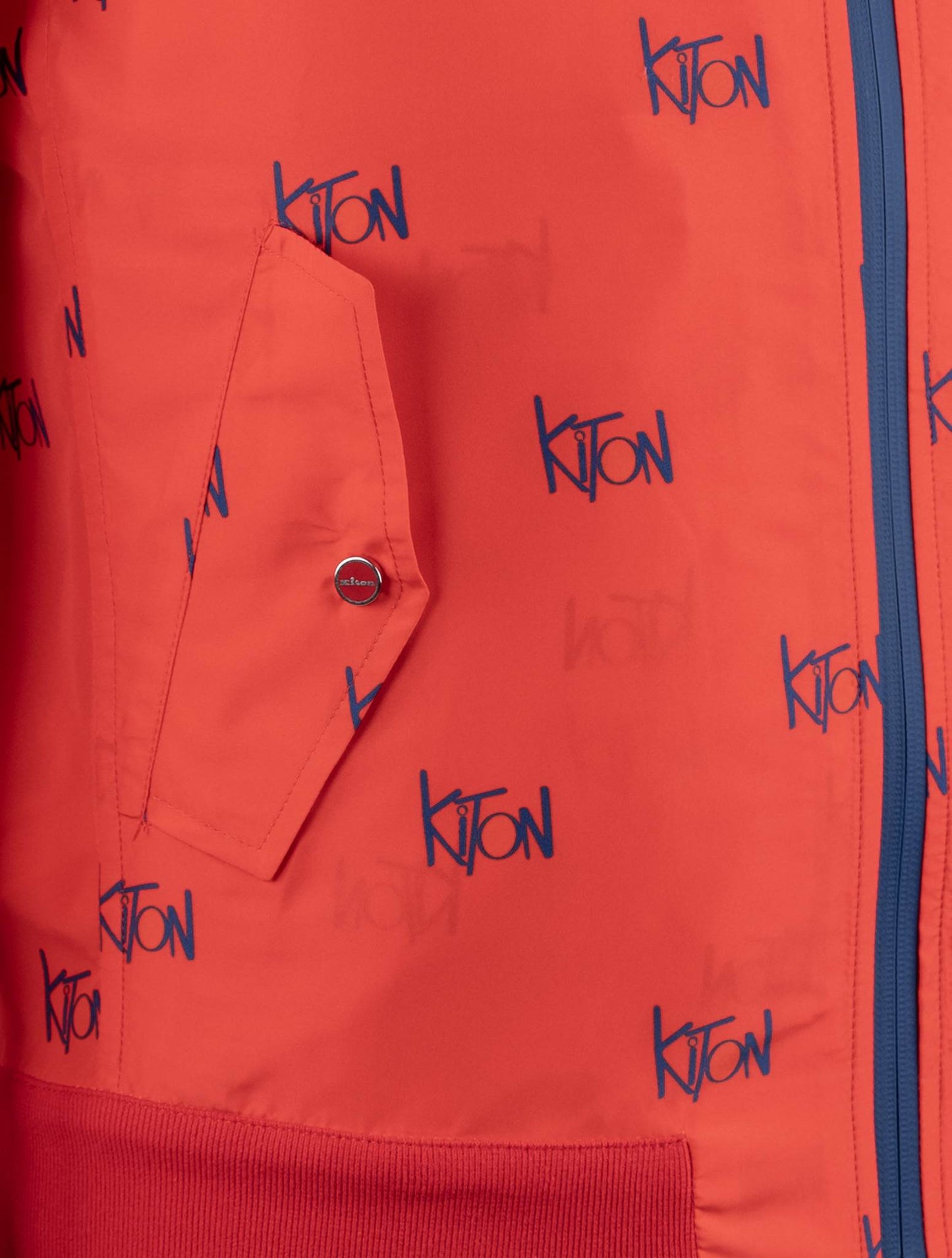 Kiton Red Blue Pl Coat