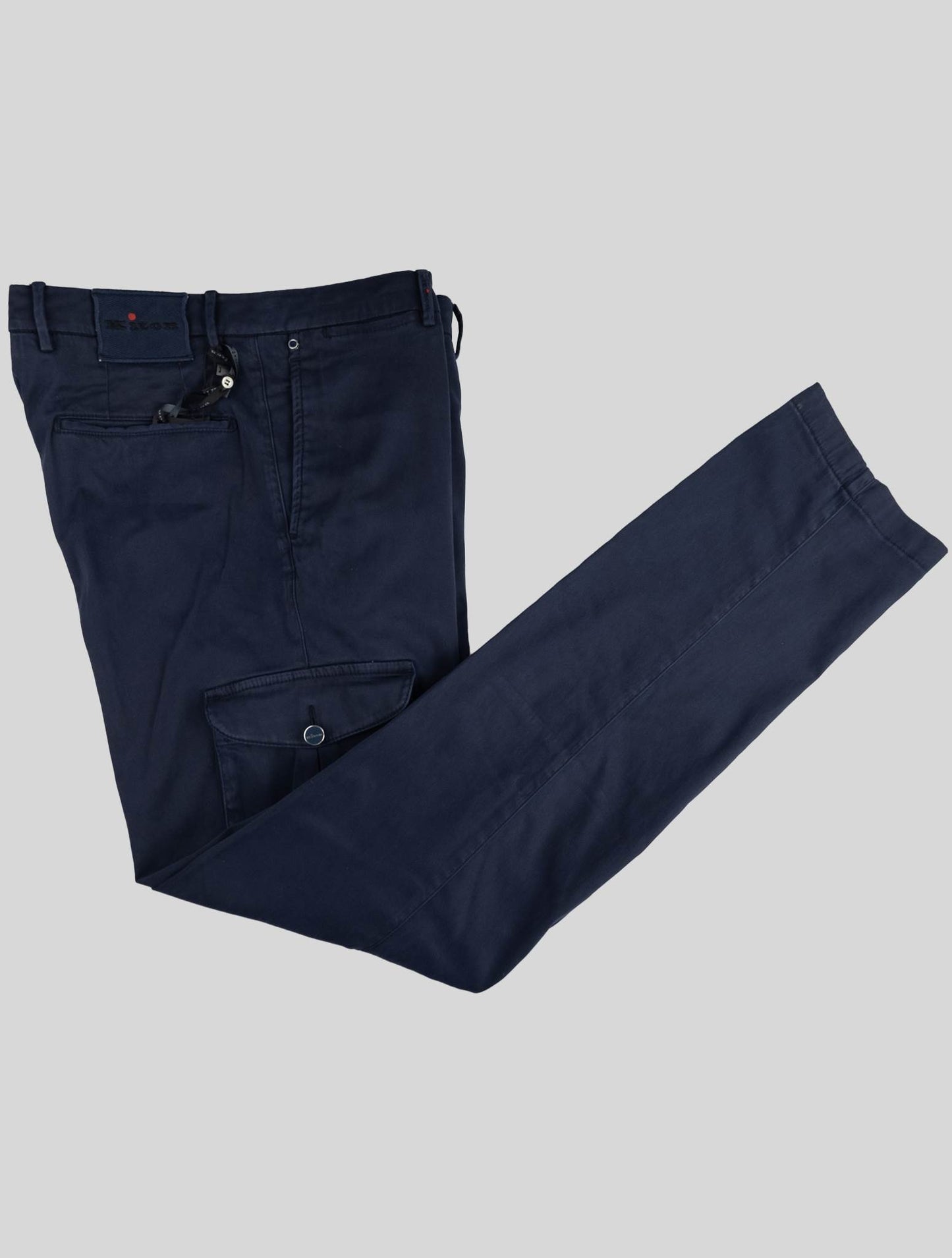 Kiton Blue Cotton Cargo Pant