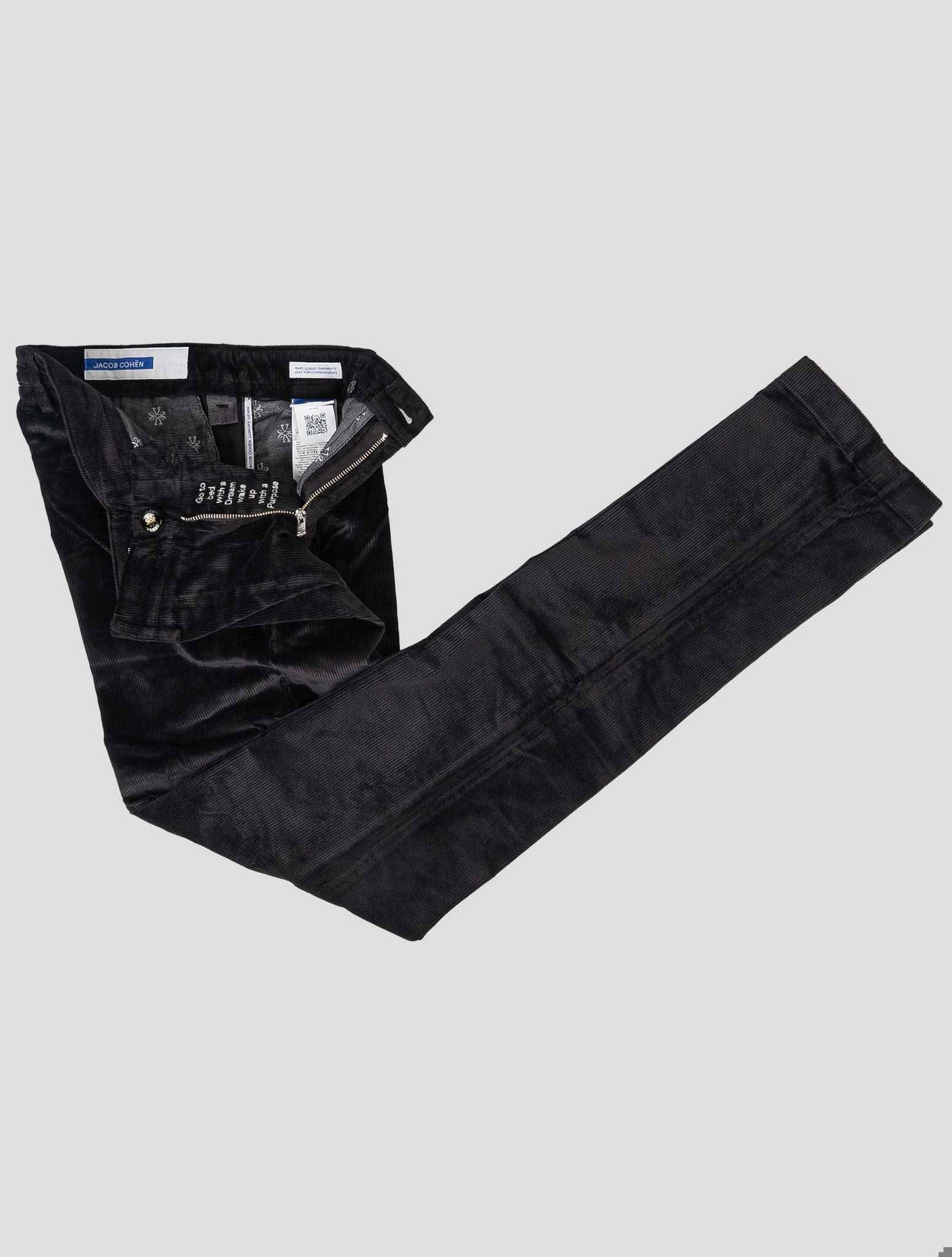 Jacob Cohen Black Cotton Md Ea Velvet Pants