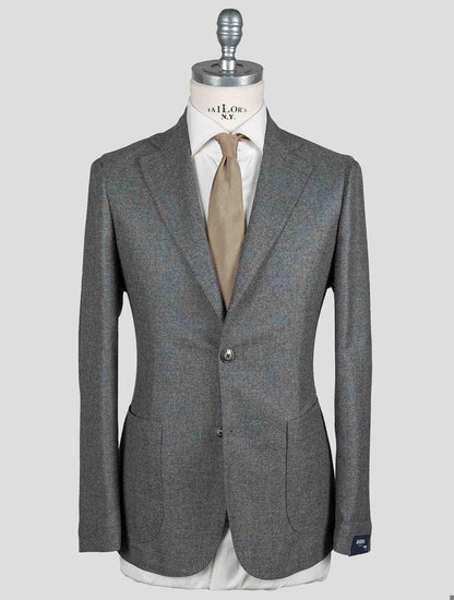 Barba Napoli Gray Virgin Wool Cashmere Blazer