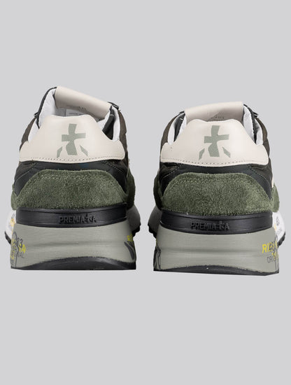 Premiata Green Leather Calf Pa Sneakers