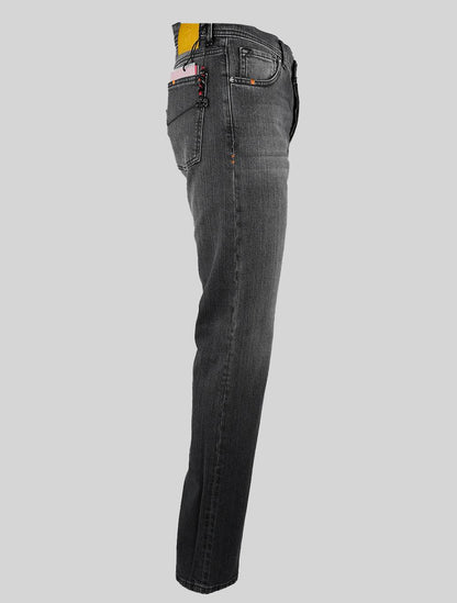 Marco Pescarolo Gray Cotton EA Jeans