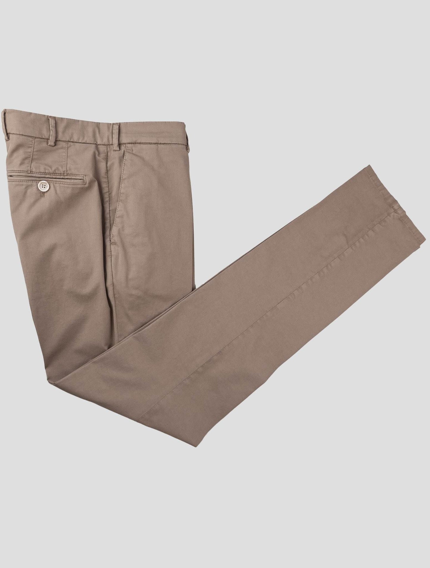 Pantalones de algodón marrón claro de Brunello Cucinelli