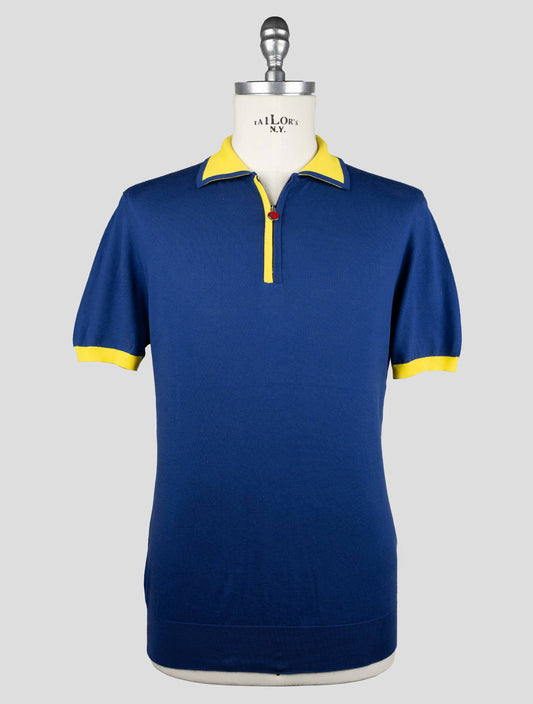 Kiton  Blue  Cotton  Polo