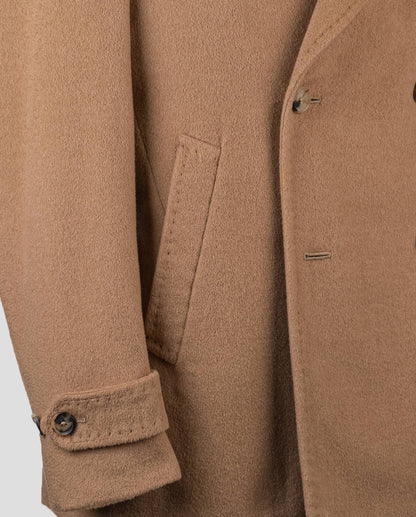 Manteau en cachemire marron Isaia