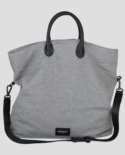 Kiton Gray Cashmere Bag