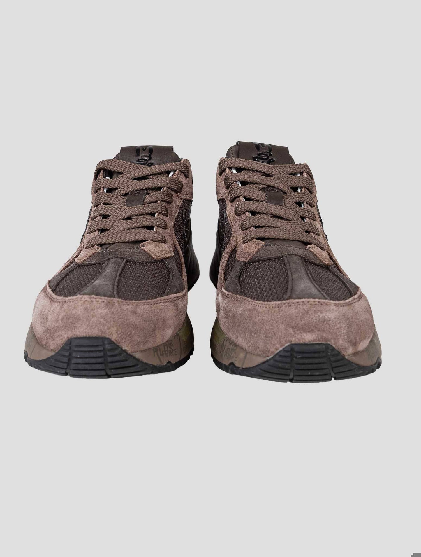 Premiata Brown Leather Suede Pl Wool Pa Pu