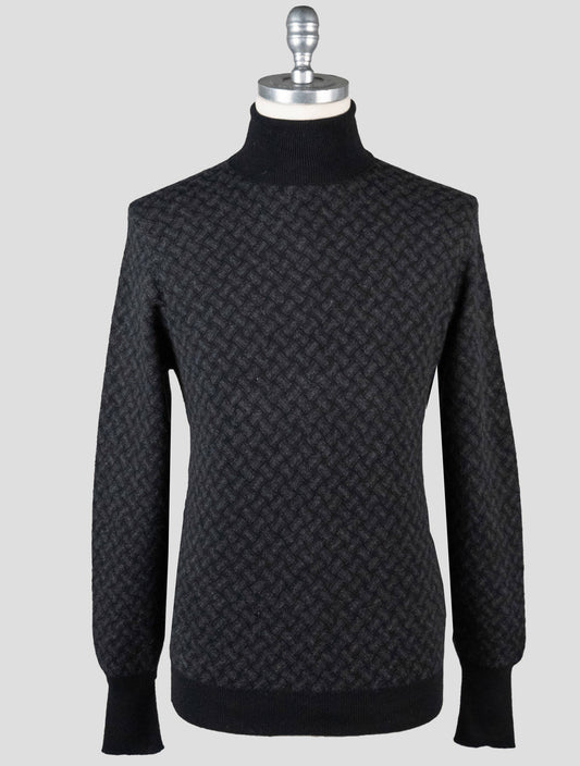 Drumohr Gray Cashmere Sweater Turtleneck