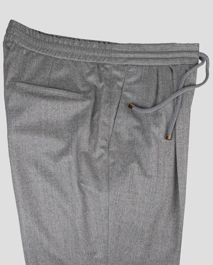 Pantalones de lana virgen grises de Brunello Cucinelli