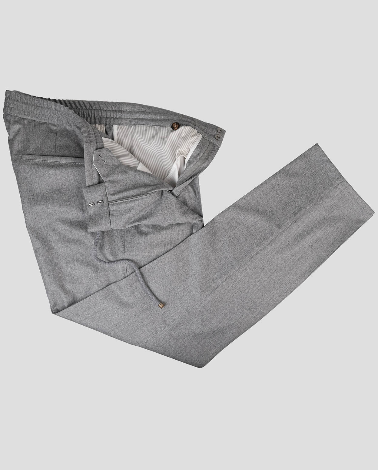 Brunello Cucinelli Gray Virgin Wool Pants