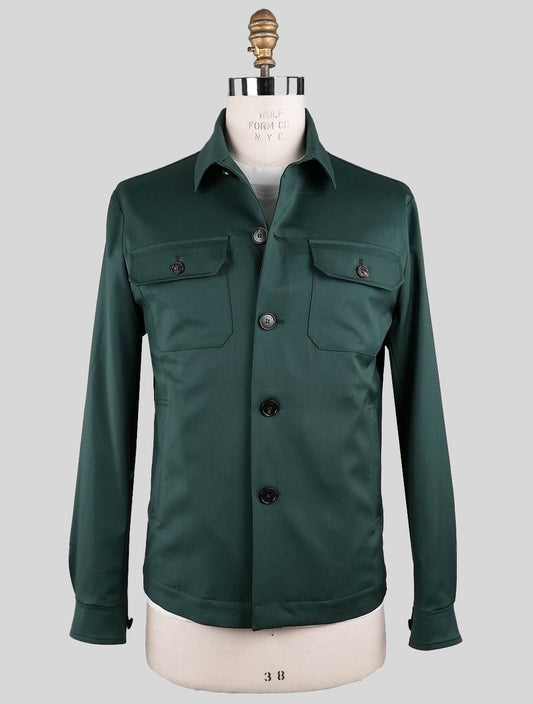 Sartorio Napoli Зеленое пальто из натуральной шерсти
