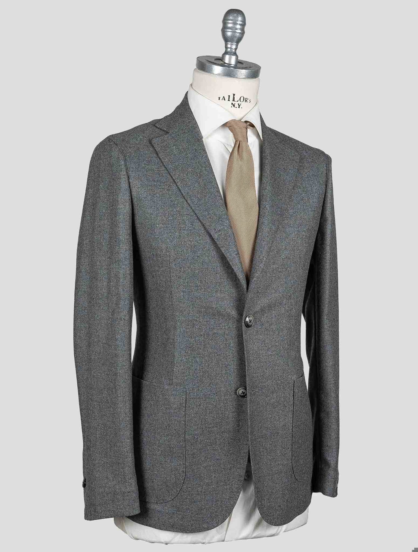 Barba Napoli Gray Virgin Wool Cashmere Blazer