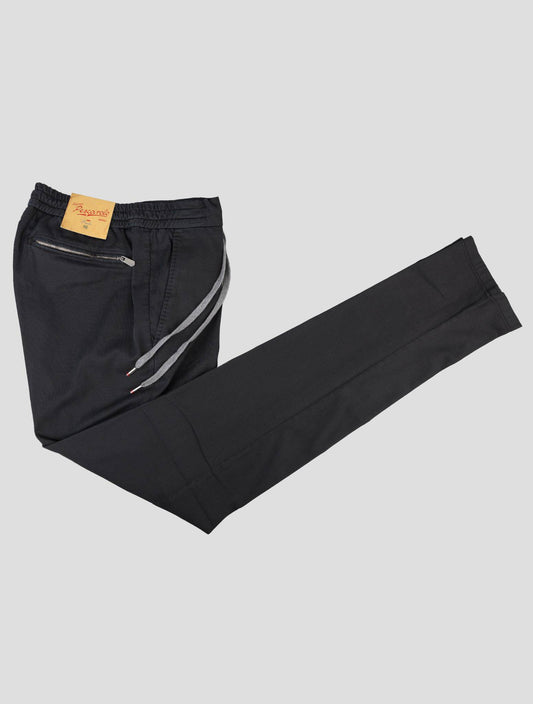 Marco Pescarolo Black Cotton Silk Ea Pants