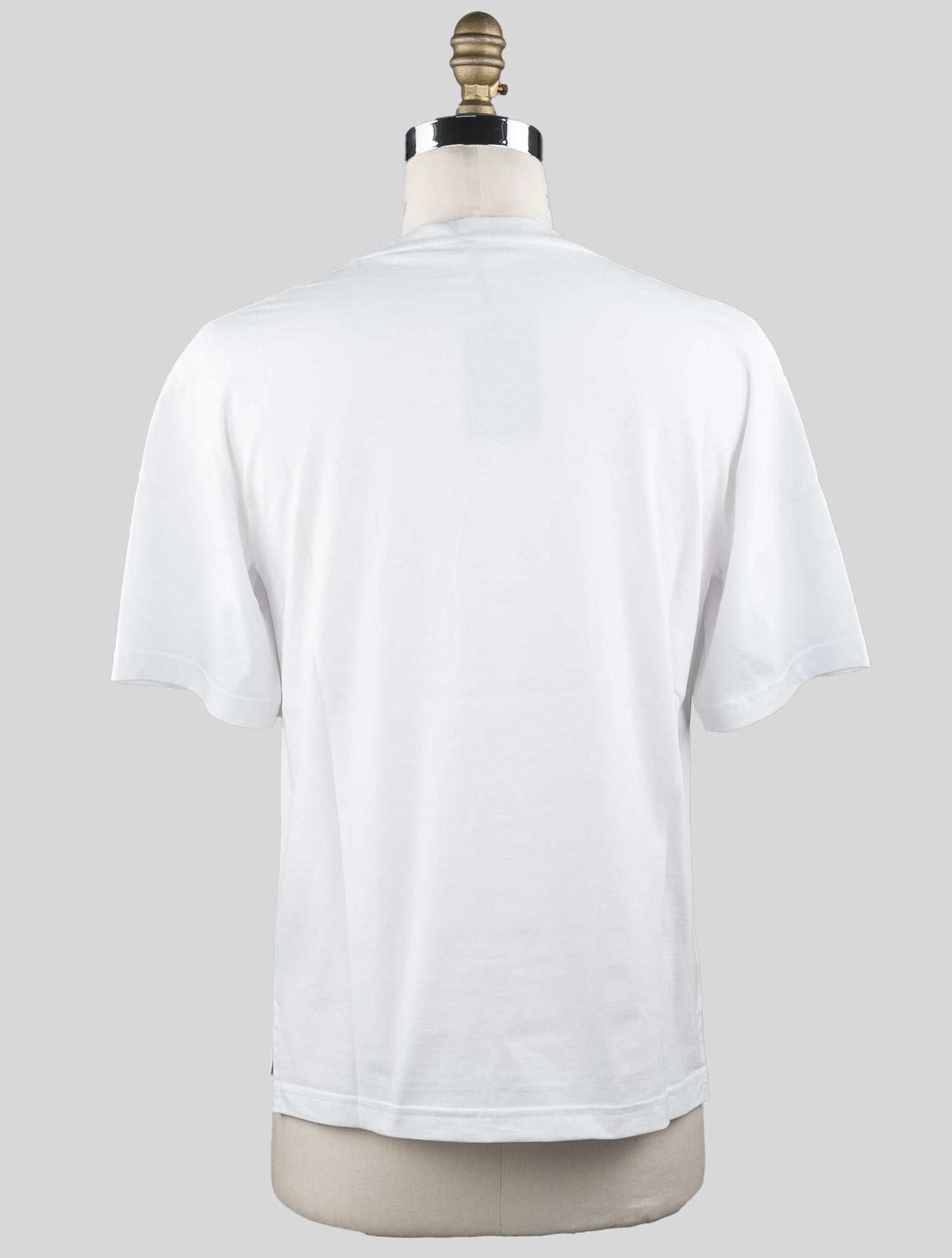 T-shirt de algodão branco Kiton