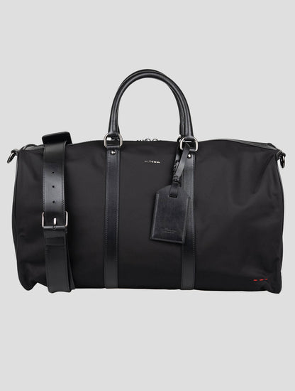 Kiton Black Pa Pc Leather Travelbag