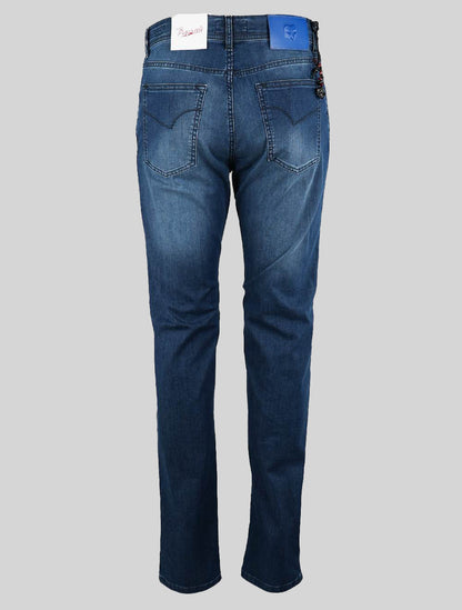 Marco Pescarolo blauwe katoenen Ea-jeans