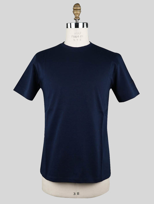 Sartorio Napoli Blaues T-Shirt aus Baumwolle