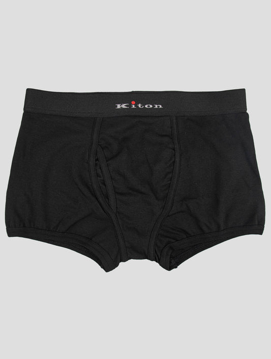 Kiton Black Cotton Ea Underwear