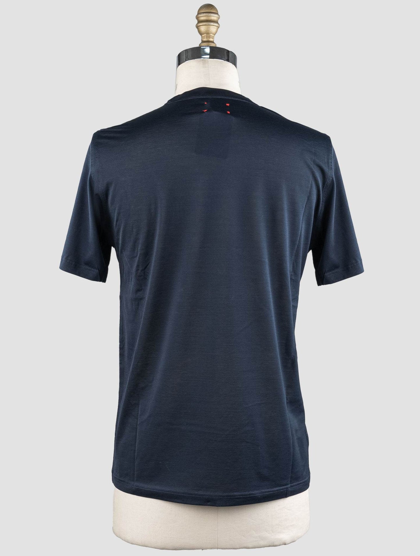 Camiseta de algodón azul marino Kiton