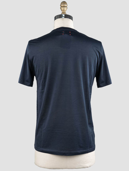 Kiton Blå Navy bomull T-shirt