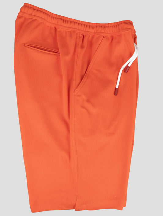 Kiton oranžové bavlněné krátké kalhoty