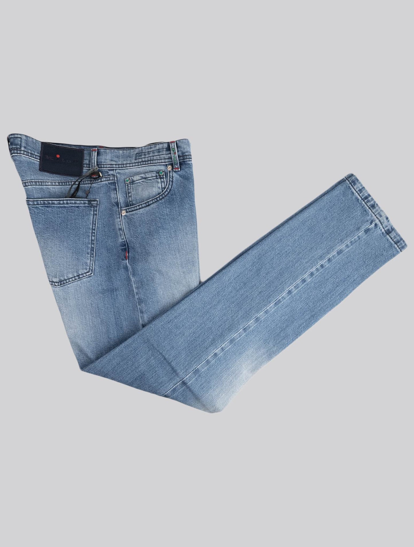 Kiton Blue Cotton Ea Jeans