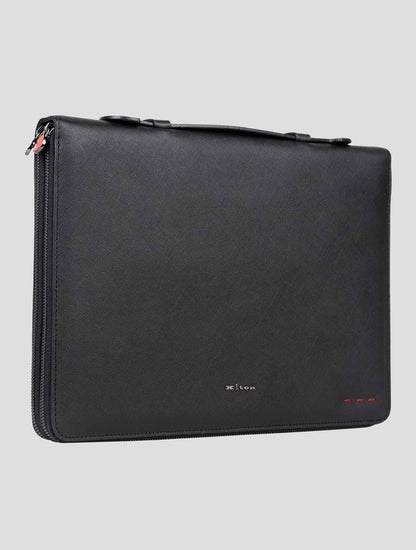 Kiton Black Leather Document Holder