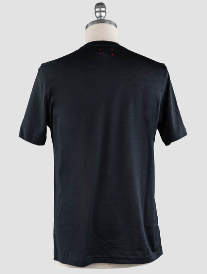 Kiton Black Cotton T-Shirt