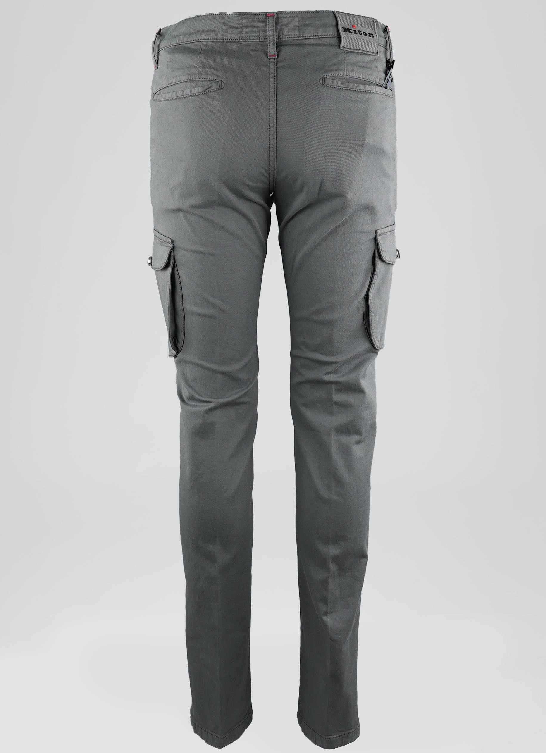 Kiton Gray Cotton Ea Cargo Pants – 2Men