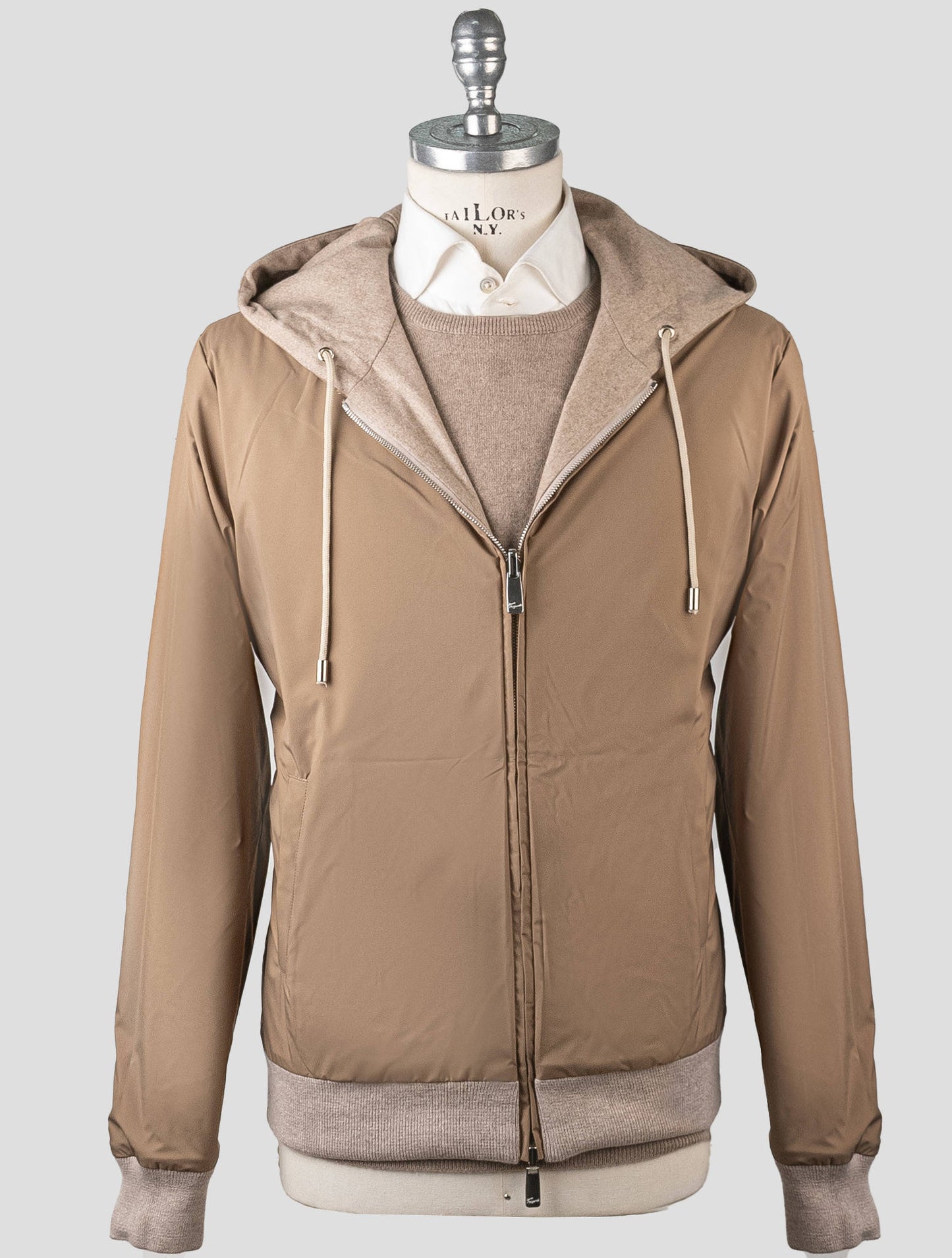 Marco Pescarolo Beige Cashmere Pa Ea Pl Reverse Coat