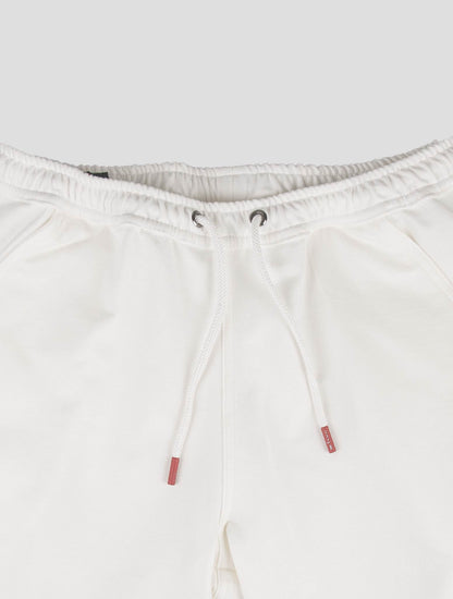 קיטון כותנה לבנה מכנסיים קצרים