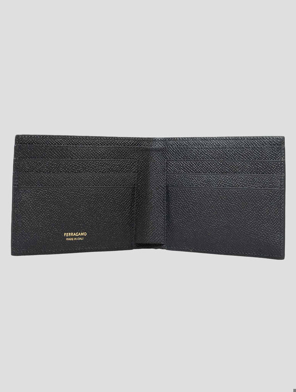 Ferragamo Men's Black Leather Wallet Italian Luxury Bifold – 2Men