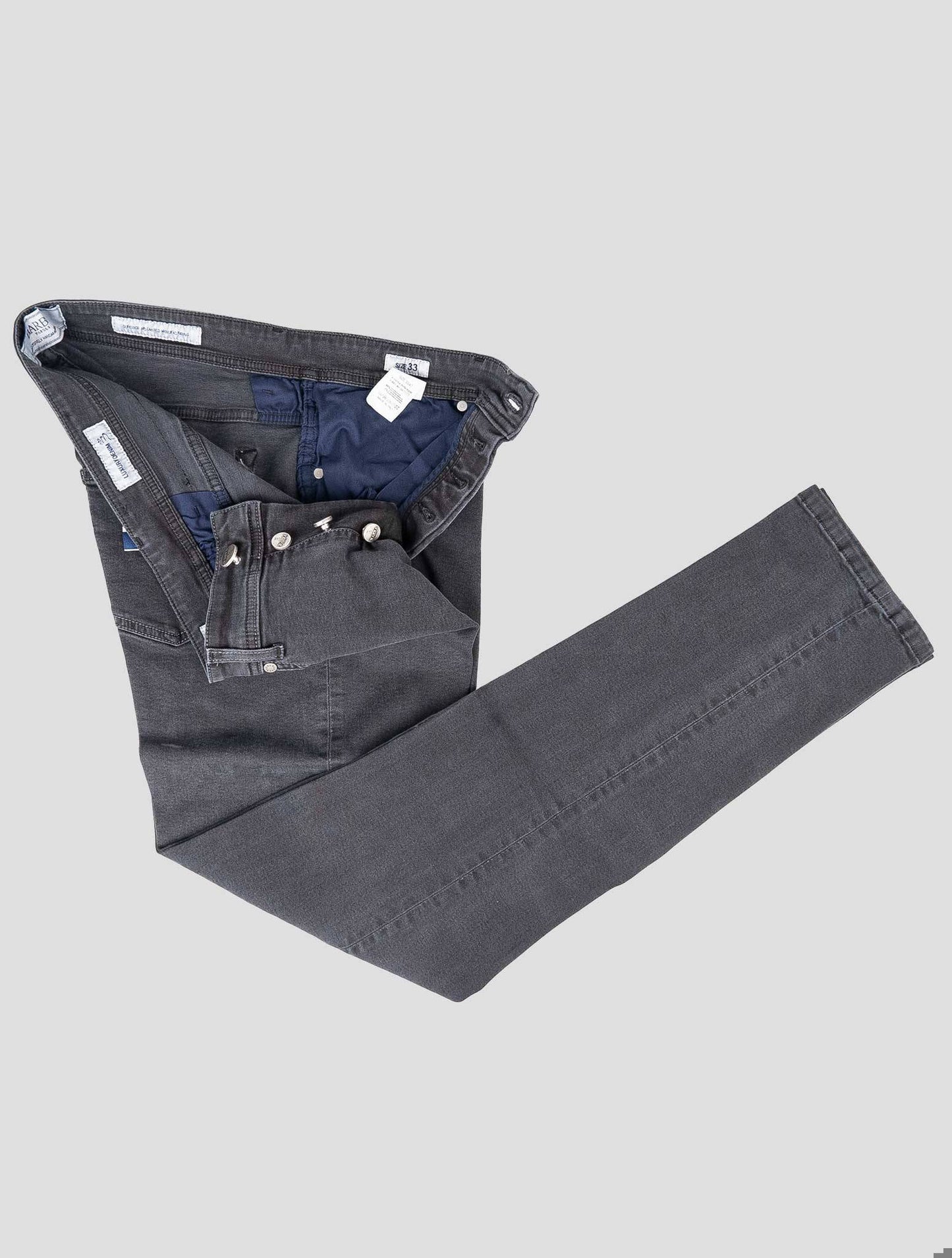 Barba Napoli Dark Gray Cotton EA Jeans