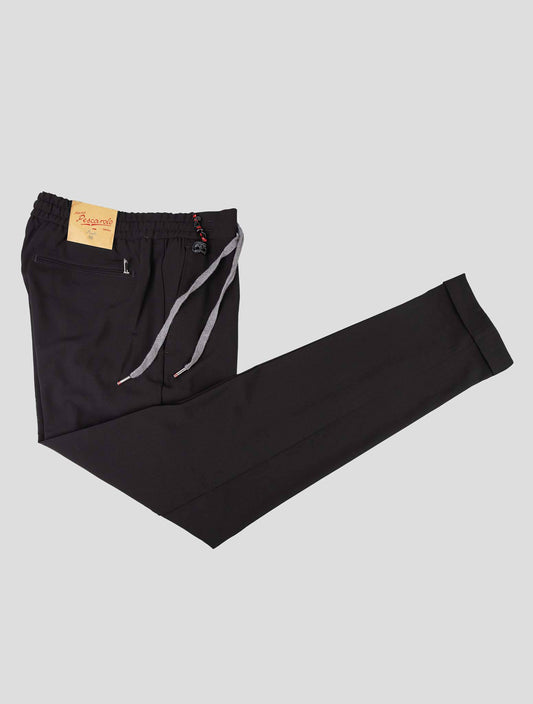 Marco Pescarolo Black Virgin Wool Ea-bukser