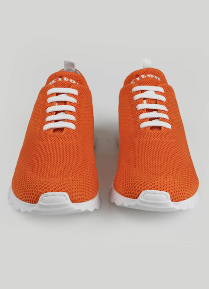 أحذية رياضية قطنية برتقالية من Kiton