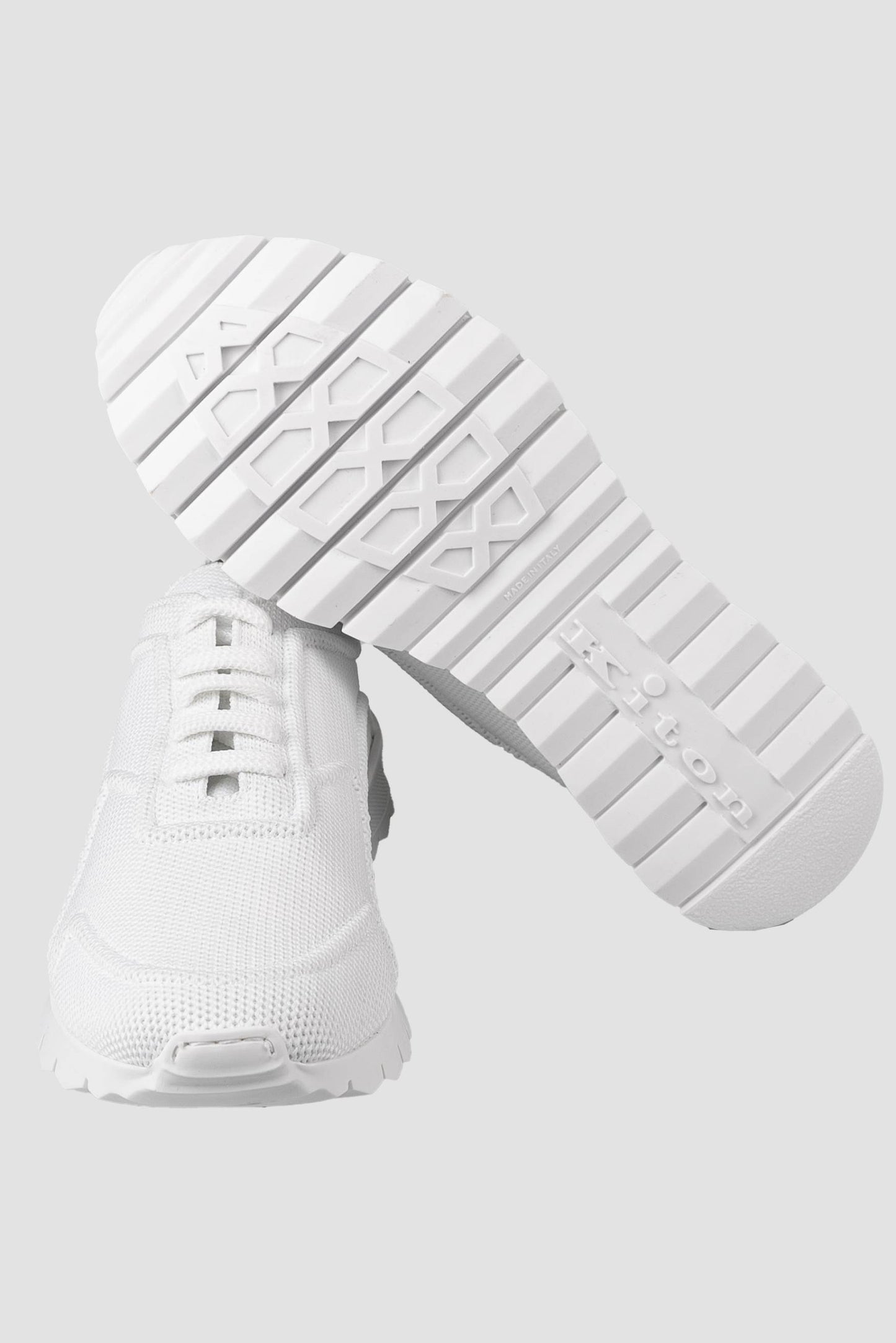 Zapatillas de deporte Ea de algodón blancas de Kiton