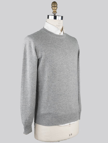 Brunello Cucinelli Light Gray Cashmere Sweater Crewneck